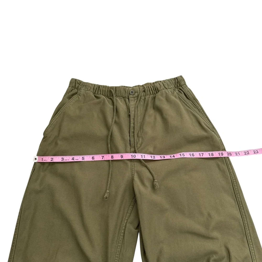 Aritzia | TNA | Olive Green Parachute Cargo Pants Drawstring Utility Size M - Picture 12 of 14
